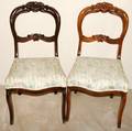 030370 VICTORIAN MAHOGANY SIDE CHAIRS PAIR