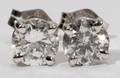 022368 80 CT DIAMOND STUD EARRINGS PAIR