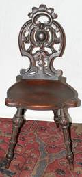 021403 SWISS HANDCARVED CHAIR C 1900