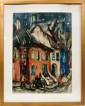 012387 MORIC LAJOS TALLOS WATERCOLOR ON PAPER 1973