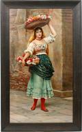 011455 AFTER EUGEN VON BLAAS PRINT C 1900 MARGARITA
