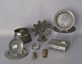 Pewter and tin tableware