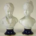 052446 THARAUD LIMOGES BISQUE PORCELAIN BUSTS 2