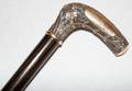 051528 WALKING STICK WITH GOLD FILLED REPOUSSE HANDLE
