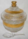 051507 CONTINENTAL CUT CRYSTAL PUNCH BOWL C 1900