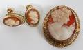 050422 VAN DELL GOLD FILLED CAMEO PENDANTPIN 