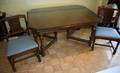 050412 CHICAGO CHAIR CO MAHOGANY DINING TABLE  CHAIRS
