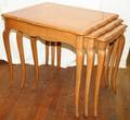 050426 FRENCH PROVINCIAL NEST OF THREE TABLES CHERRY