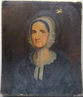 Oil on canvas portrait of a woman