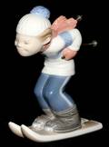 041476 LLADRO PORCELAIN FIGURE SKIER PUPPET 4970