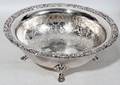 040456 SILVER PLATED FOOTED BOWL H 4 DIA 9
