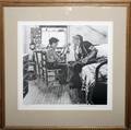 032452 NORMAN ROCKWELL LITHOGRAPH THE INVENTOR