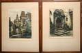 032449 BELGIAN ETCHINGS WITH AQUATINT STREET SCENES