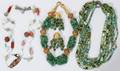 030415 JADE QUARTZ TURQUOISE GLASS AGATE NECKLACES