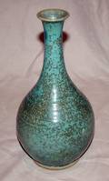 022405 CHINESE POTTERY VASE H 12 14 DIA 6