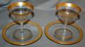 022391 CRYSTAL CHAMPAGNES AND UNDER PLATES 12