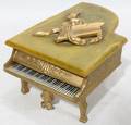 021440 METAL  BAKELITE PIANOFORM MUSICJEWELRY BOX