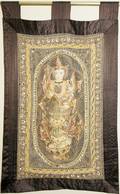 012443 TIBETAN STYLE EMBROIDERED JEWELED WALL HANGING