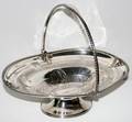 012430 MERIDEN CO SILVERPLATE BASKET 19TH C H 3