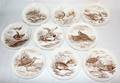 011484 COPELAND SPODE GAME BIRD PLATES 14 DIA 6 12