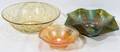010475 CARNIVAL  PATTERN GLASS BOWLS 3 LOT H 2 12