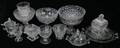 010466 ANTIQUE PATTERN GLASS 10 PCS