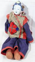 122477 CHINESE PORCELAIN CLOTH DOLL ANTIQUE H 26