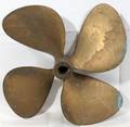 060461 BRASS BOAT PROPELLER H 17 DIA 17