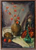 052472 R A SCHAT OIL ON CANVAS C 1930 35 X 23