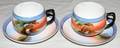 050454 CHIKARMCHI PORCELAIN CUPS AND SAUCERS 13 PCS