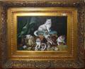 030474 O HUNT OIL ON PANEL KITTENS AT PLAY 11