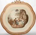030470 REPRODUCTION PRINT COURTING SCENE W3 FIGURES
