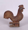 Cast iron rooster mill weight 19th c