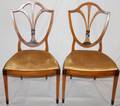 030438 ENGLISH HEPPLEWHITE SHIELD BACK CHAIRS PAIR