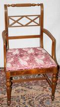 021500 MAHOGANY LATTICEBACK ARMCHAIR