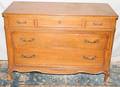 021498 FRENCH STYLE WALNUT DRESSER C 1930 H 35