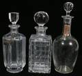 021478 ORREFORS CRYSTAL DECANTER  TWO OTHERS 20TH C