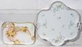 020500 CONTINENTAL PAINTED  TRANSFER DECORATED TRAYS