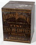 010518 TOLE TEA CANISTER LOVERIN AND BROWNE CO H 15