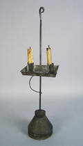 Tin table top candlestand 19th c