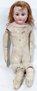 051587 GERMAN BISQUE DOLL C 1900 L 21