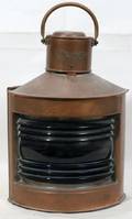 051584 COPPER SHIP LANTERN H 14