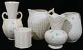 041564 BELLEEK PORCELAIN PITCHERS 2 VASES 2  MUG