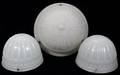 032515 ART DECO MOLDED GLASS SHADES C 1900 THREE