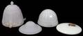 032514 ART DECO MOLDED GLASS SHADES C 1900 FOUR