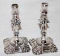 031550 ELKINGTON  CO SILVER PLATE CANDLESTICKS PAIR