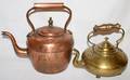 031539 BRASS  COPPER KETTLES TWO H 8  11