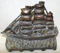 030510 CLIPPER SHIP CAST IRON DOOR STOP C1920