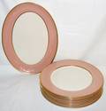 011571 FLINTRIDGE PORCELAIN PLATTER  PLATES 9