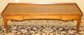 011594 BAKER WALNUT COFFEE TABLE H 17 W 23 L 56